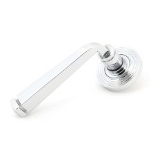 From The Anvil Avon Rose Door Handles Beehive Polished Chrome