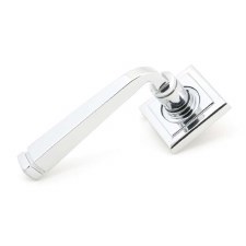 From The Anvil Avon Rose Door Handles Square Polished Chrome