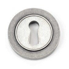 From The Anvil Round Escutcheon Plain Pewter From The Anvil Round Escutcheon Plain Pewter