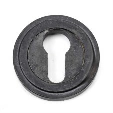 From The Anvil Round Euro Profile Escutcheon Art Deco External Beeswax