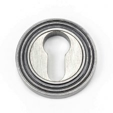 From The Anvil Round Euro Profile Escutcheon Beehive Pewter
