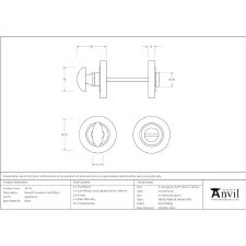From The Anvil Round Thumbturn Set Plain Aged Brass From The Anvil Round Thumbturn Set Plain Aged Brass