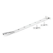 From The Anvil Hammered Newbury Window Stay 12 Polished Chrome