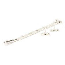From The Anvil Hammered Newbury Window Stay 12 Polished Nickel