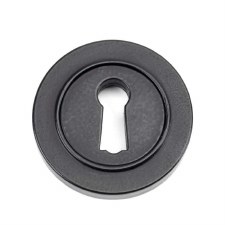 From The Anvil Round Escutcheon Plain Matt Black From The Anvil Round Escutcheon Plain Matt Black