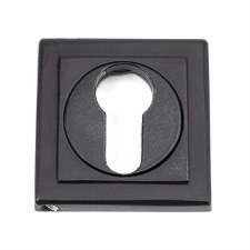 From The Anvil Round Euro Profile Escutcheon Square Matt Black From The Anvil Round Euro Profile Escutcheon Square Matt Black