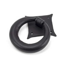 From The Anvil Ring Door Knocker Matt Black 49594 From The Anvil Ring Door Knocker Matt Black 49594