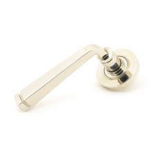 From The Anvil Avon Rose Door Handles Plain Polished Nickel Unsprung From The Anvil Avon Rose Door Handles Plain Polished Nickel Unsprung