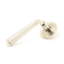 From The Anvil Avon Rose Door Handles Beehive Polished Nickel Unsprung From The Anvil Avon Rose Door Handles Beehive Polished Nickel Unsprung