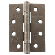 Grade 13 Ball Bearing Butt Hinges 4" x 3" Distressed Silver