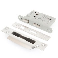 From The Anvil 5 Lever Heavy Duty Sash Lock BS 3" Stainless Steel Keyed Differ