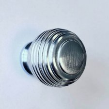 Queen Anne Cabinet Knob Satin Chrome