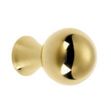 Croft 5107 Patterdale Cabinet Knob Polished Brass Unlacquered 25mm