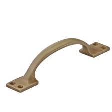 Plain 6" Cabinet Handle Light Antique Brass