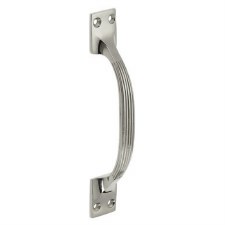 Croft 5203 Ribbed Cabinet Handle Polished Nickel