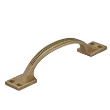 Croft 5203 Ribbed Cabinet Handle Light Antique Brass