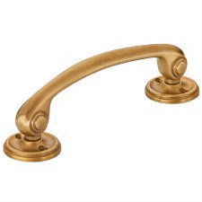 Croft 5204 Grace Cabinet Handle With Roses Smoked Brass
