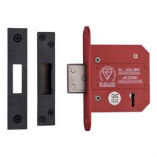 Heritage British Standard 5 Lever Deadlock YKDLBS52N 3" Matt Black Heritage British Standard 5 Lever Deadlock YKDLBS52N 3" Matt Black