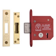 Heritage British Standard 5 Lever Deadlock YKDLBS52N 3" Polished Brass Heritage British Standard 5 Lever Deadlock YKDLBS52N 3" Polished Brass