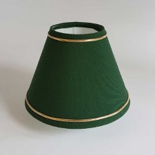 Coolie Shade Green with Gold Trim 6"