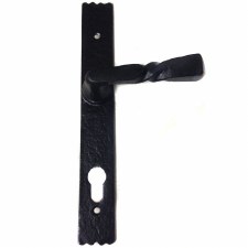 Kirkpatrick 6054 Euro Profile Lock Lever Handles 92mm Sprung Antique Black