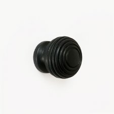 Beehive Cupboard Knob 30mm Ebonized Wood