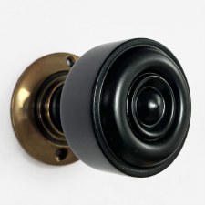 Beehive Door Knobs Ebonized - Broughtons Lighting & Ironmongery