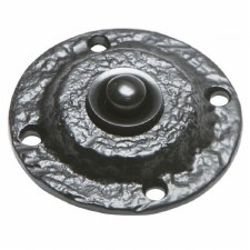 Kirkpatrick 751 Circular Door Bell Push Black