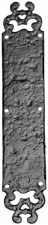 Kirkpatrick 770 Series Finger Plate Decorative Antique Black