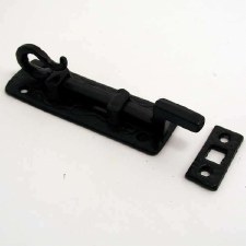 Kirkpatrick 830 Necked Door Bolt 4" Antique Black