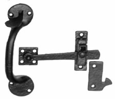 Kirkpatrick 907 Plain Suffolk Thumb Latch Left Hand Antique Black