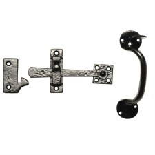 Kirkpatrick 907 Plain Suffolk Thumb Latch Right Hand Antique Black