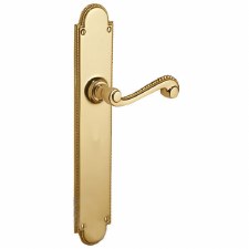 Brassart Princess 918 Door Latch Handles Polished Brass Unlacquered