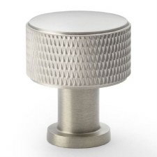 Lucia Knurled Cupboard Knob 29mm Satin Nickel