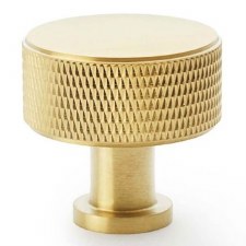 Lucia Knurled Cupboard Knob 35mm Satin Brass PVD