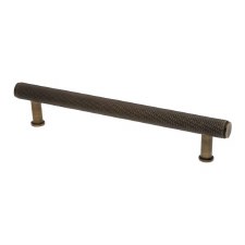 Crispin Knurled Pull Handle 160mm Antique Brass