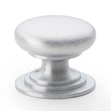 Waltz Cupboard Knob 25mm Satin Chrome