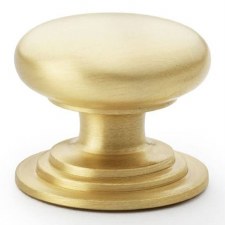 Waltz Cupboard Knob 38mm Satin Brass