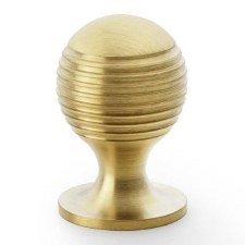 Caesar Cupboard Knob 25mm Satin Brass PVD