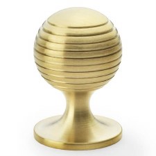 Caesar Cupboard Knob 38mm Satin Brass PVD