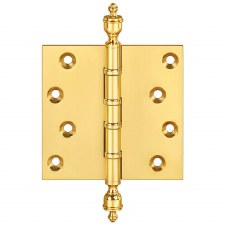 Urn Finial Projection Hinge P1662 102x125mm Polished Brass Unlacquered