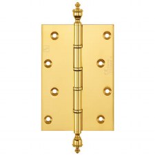 Urn Finial Projection Hinge P1685 CE 152x100mm Polished Brass Unlacquered