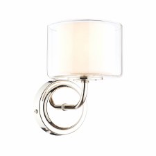 Laura Ashley Southwell Wall Light Polished Nickel