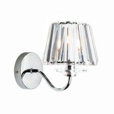 Laura Ashley Capri Wall Light Glass & Polished Chrome Laura Ashley Capri Wall Light Glass & Polished Chrome