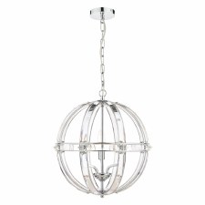 Laura Ashley Aidan 5 Light Pendant Polished Chrome