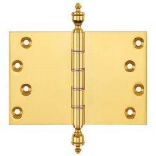 Urn Finial Projection Hinge P1464 102x150mm Polished Brass Unlacquered