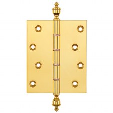 Urn Finial Projection Hinge P1475 127x100mm Polished Brass Unlacquered