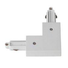 Lighting Track Corner Connector Left White