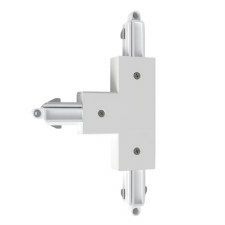 Lighting Track T Connector Left Far Side Earth White