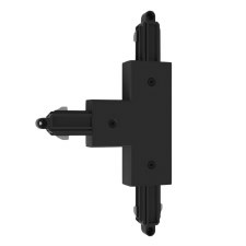 Lighting Track T Connector Left Near Side Earth Black